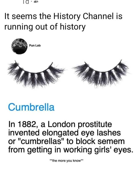 false eyelashes history cumbrella.